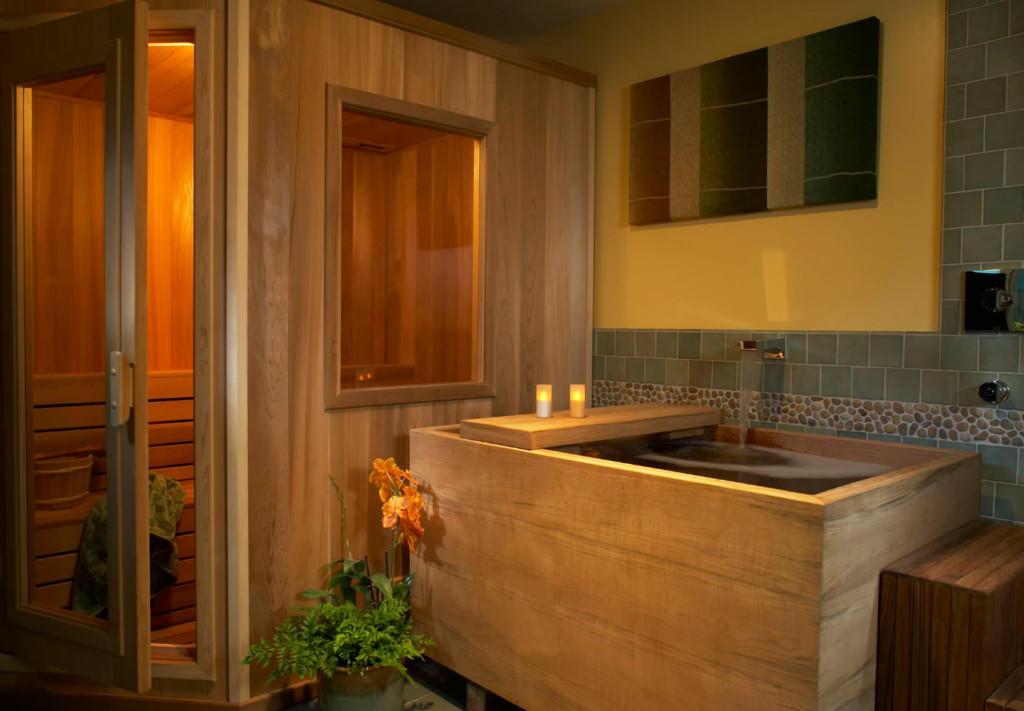 Room A is Japanese-style with an outdoor bathtub, sauna, and terrace.